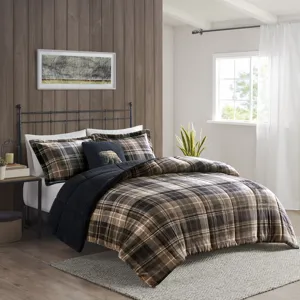 Woolrich Alton Plush to Sherpa Down Alternative Comforter Set