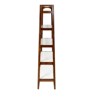 Parker Shelf / Bookcase - Off-White/Pecan