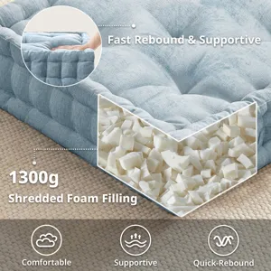 Intelligent Design Azza Poly Chenille Square Floor Pillow Cushion