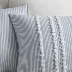 Harbor House Blue Anslee 3 Piece Cotton Yarn Dyed Comforter Set