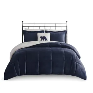 Woolrich Alton Plush to Sherpa Down Alternative Comforter Set