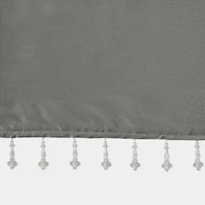 Madison Park Emilia Lightweight Faux Silk Valance With Beads