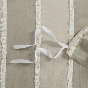 INK+IVY Shay 3 Piece Striped Cotton Duvet Cover Set