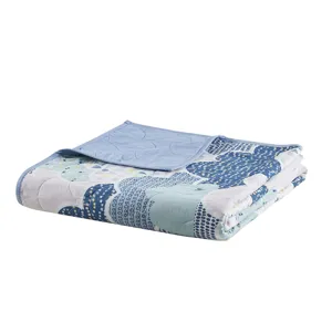 Urban Habitat Kids Cloud  Reversible Cotton Quilt Set with Throw Pillows