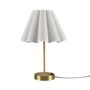Chique Tap-Control and Dimmable Accent Table Lamp with Power Outlet - Gold