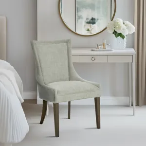 Ultra Ultra Upholstered Dining Side Chairs with wood legs (Set of 2) - Light Green Multi