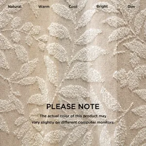 Harbor House Blue Solace Leaf Cotton Blend Botanical Jacquard Shower Curtain - Beige