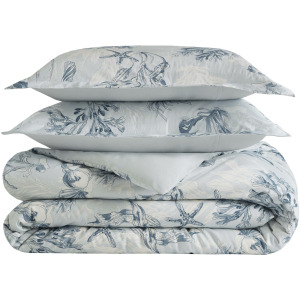 Harbor House Paros Coral Reef 100% Cotton Sateen Duvet Cover Set
