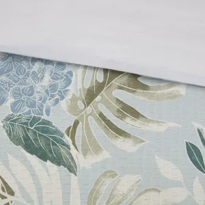 Harbor House Blue Kiawah Island 5 Piece Cotton Duvet Cover Set with Throw Pillow