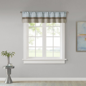 Madison Park Amherst Polyoni Pintuck Window Valance