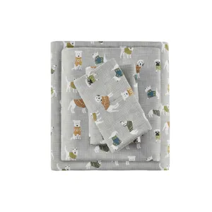 True North by Sleep Philosophy Cozy Cotton Flannel Printed Sheet Set