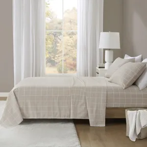 True North by Sleep Philosophy Cozy Cotton Flannel Printed Sheet Set