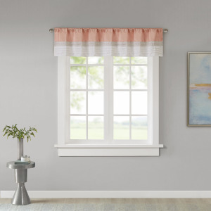 Madison Park Amherst Polyoni Pintuck Window Valance