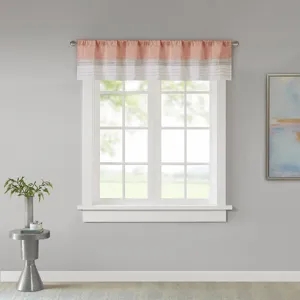 Madison Park Amherst Polyoni Pintuck Window Valance