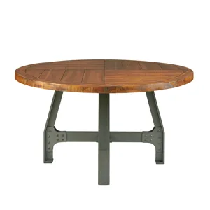 Lancaster Round Dining/Gathering Table - Amber/Graphite