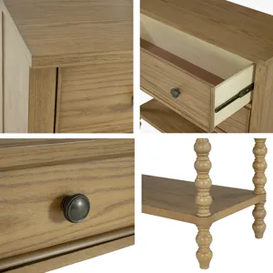 Beckett 2 Drawer Accent Chest - Natural