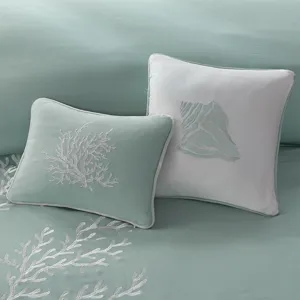 Coastline Oblong Pillow - Aqua
