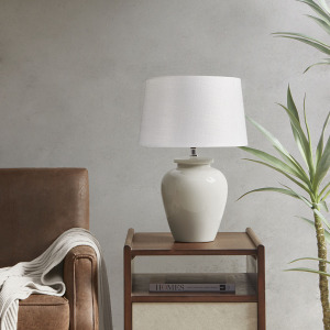 Anzio Ceramic Table Lamp - Cream