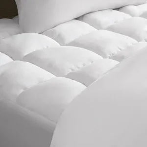 Dream Puff Full Overfilled Down Alternative Mattress Pad - White