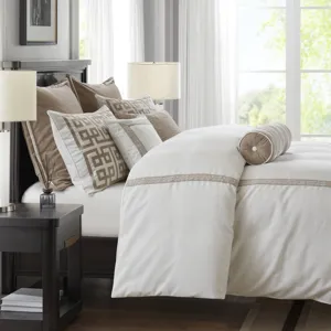Madison Park Signature Jarvis Embroidery Oversized Duvet Style Comforter Set