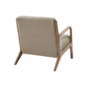 Novak Mid-Century Modern Accent Armchair - Taupe