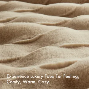 Madison Park Vivienne Faux Fur Throw