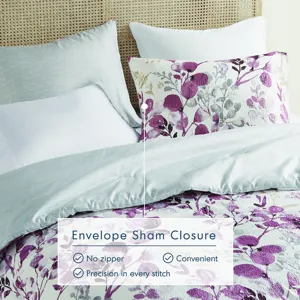 Super Listing Gabby Reversible Floral Botanical Seersucker Comforter Set