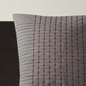 Cherry Blossom Euro Sham - Grey