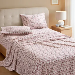 True North by Sleep Philosophy Cozy Cotton Flannel Printed Sheet Set