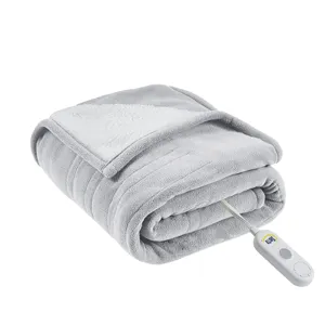 Serta Fleece to Sherpa Heated Throw