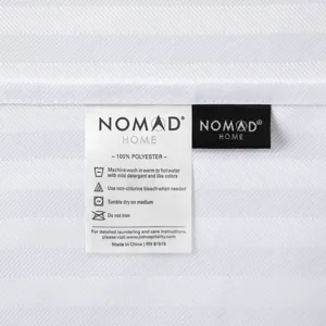 Nomad Home Jacquard Premium Shower Curtain - Jacquard Stripe