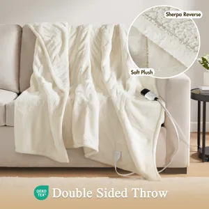 Beautyrest Heated Microlight to Berber Throw