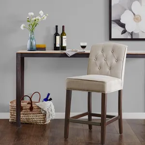 Marian Tufted Counter Stool - Tan