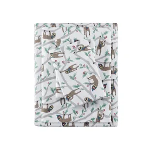 True North by Sleep Philosophy Cozy Cotton Flannel Printed Sheet Set