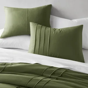 Comfort Spaces Walker Soft Washed Pleated Comforter Set
