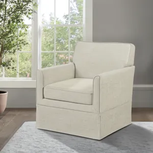 Paula Slipcover Accent Armchair - Cream