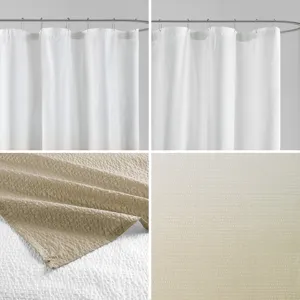 Madison Park Ara Ombre Printed Seersucker Shower Curtain