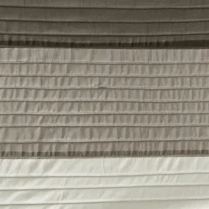 Amherst Faux Silk Shower Curtain - Natural