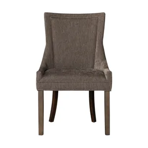 Ultra Ultra Upholstered Dining Side Chairs with wood legs (Set of 2) - Brown