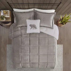 Woolrich Alton Plush to Sherpa Down Alternative Comforter Set