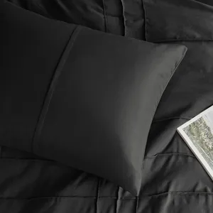 Comfort Spaces Walker Soft Washed Pleated Comforter Set