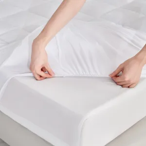 Cloud Soft Twin XL Overfilled Plush Hypoallergenic Down Alternative Waterproof Mattress Pad - White