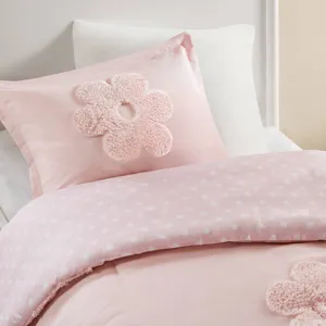 Urban Habitat Kids Gracie Floral Reversible Tufted Chenille Duvet Cover Set