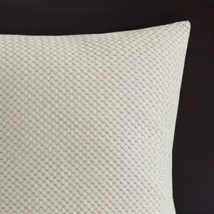 Madison Park Signature Essence Oversized Cotton Clipped Jacquard Comforter Set with Euro Shams and Throw Pillows