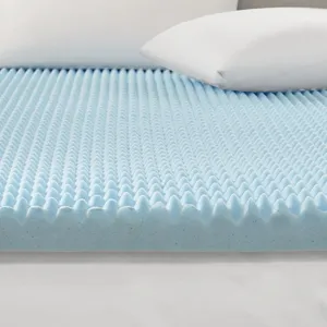 3\" Gel Memory Foam Full All Season Reversible Hypoallergenic Cooling Mattress Topper - Blue