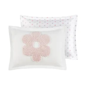 Urban Habitat Kids Gracie Floral Reversible Tufted Chenille Comforter Set with Flower Throw Pillow