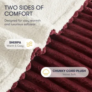 Serta Heated Cord Plush Heated Throw