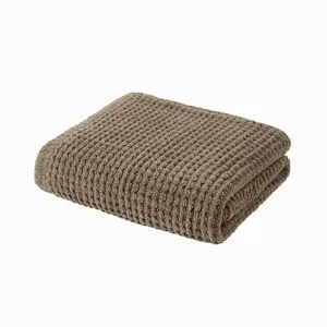 Madison Park Rowan Waffle Knit Chenille Throw