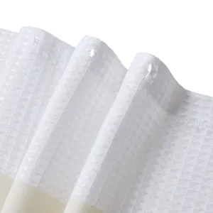 Madison Park Spa Waffle Shower Curtain with 3M Treatment