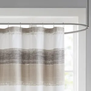 Madison Park Essentials Saben Stripe Print Shower Curtain